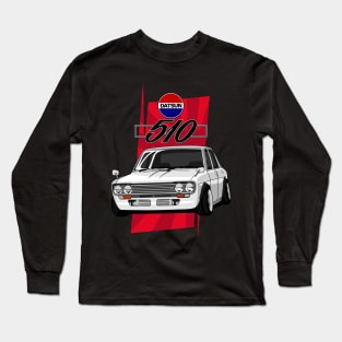 Datsun 510 (White) Long Sleeve T-Shirt